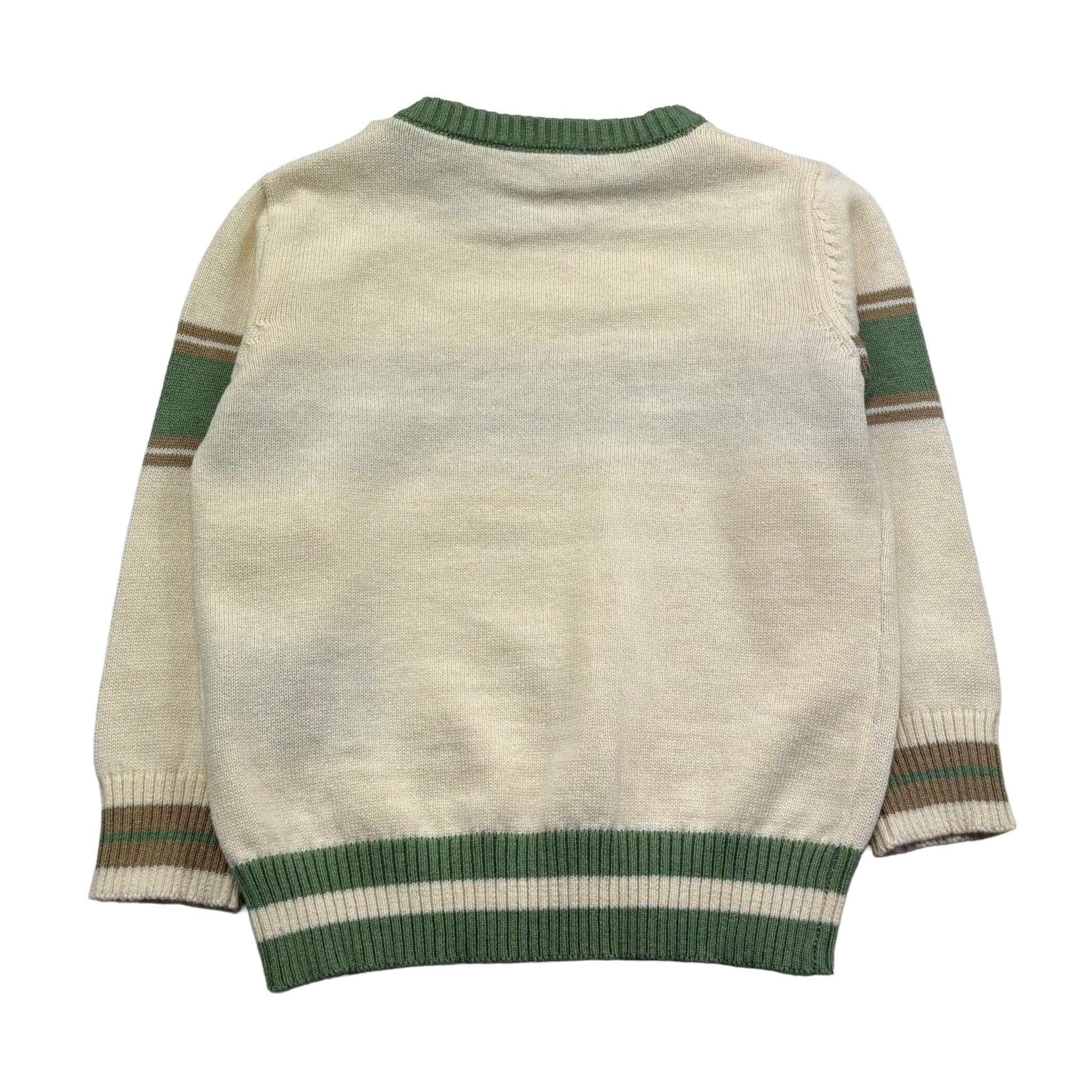 Trussardi Maglia Girocollo Tinta Unita  per Neonato TIP26053MA PANNA TRUSSARDI 