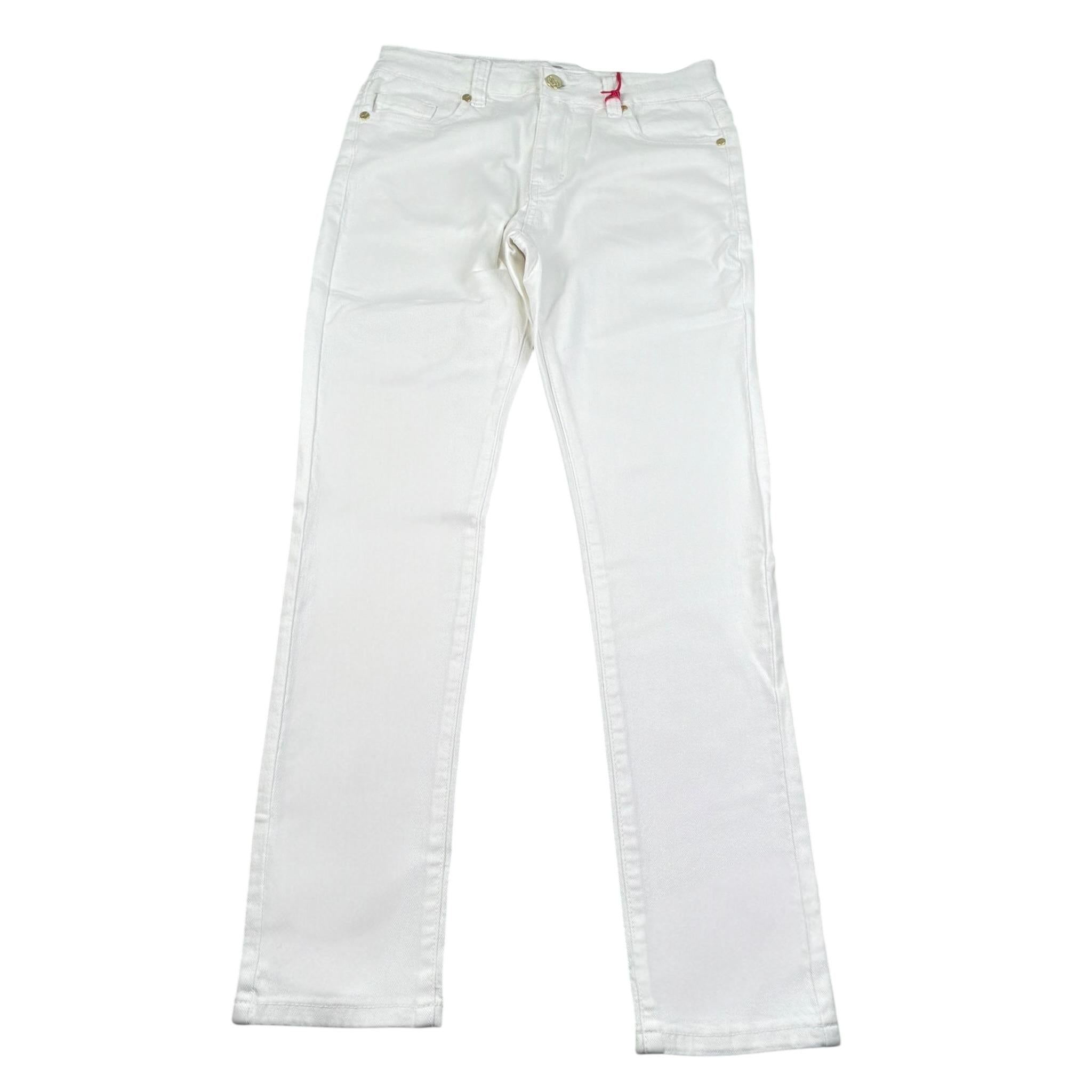 Kaos Pantalone Tinta Unita con Girovita Regolabile per Bambina KS186 BIANCO KAOS 