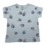 Play Up T-Shirt Girocollo Tinta Unita con Stampe per Bambino PA011AQ11054 AZZURRO PLAY UP 