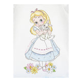 Monnalisa Abito Mezza Manica Tinta Unita con Gonna Tulle per Neonata 39E905 BIANCO/AZZURRO MONNALISA 