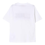 Diesel T-Shirt Girocollo Tinta Unita con Logo per Bambino J02251 BIANCO DIESEL 