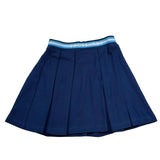 Trussardi Gonna Tinta Unita con Elastico In Vita Logato per Bambina TGP26074GO BLU TRUSSARDI 