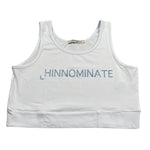 Hinnominate Top Tinta Unita con Stampa per Bambina 3646TY00281X BIANCO HINNOMINATE 