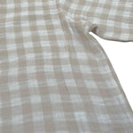 Petit Indi Camicia Tinta Unita con Fantasia A Quadri per Neonato SS25BK7115XN BEIGE PETIT INDI 