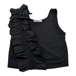 Patrizia Pepe Top Giromanica tinta unita Nero per Bambina 7C0245 NERO PATRIZIA PEPE 