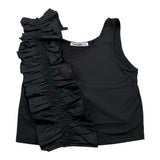 Patrizia Pepe Top Giromanica tinta unita Nero per Bambina 7C0245 NERO PATRIZIA PEPE 