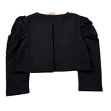 Please Giacca Tinta Unita per Bambina LG02042G38 NERO PLEASE 