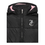 Juicy Couture Giubbino Tinta Unita con Zip E Cappuccio per Bambina JBX6625 NERO JUICY COUTURE 