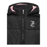 Juicy Couture Giubbino Tinta Unita con Zip E Cappuccio per Bambina JBX6625 NERO JUICY COUTURE 