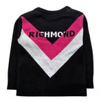 John Richmond Cardigan Stampa Fantasia Scollo A V per Neonata RIP26083CD NERO JOHN RICHMOND 
