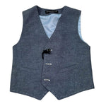 Manuel & Frank Gilet Tinta Unita per Bambino MF5105B AZZURRO MANUEL & FRANK 