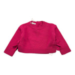M+E' maglia girocollo tinta unita con fiocchi Fuxia per Neonata UE1036 FUXIA M+E' 