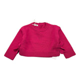 M+E' maglia girocollo tinta unita con fiocchi Fuxia per Neonata UE1036 FUXIA M+E' 