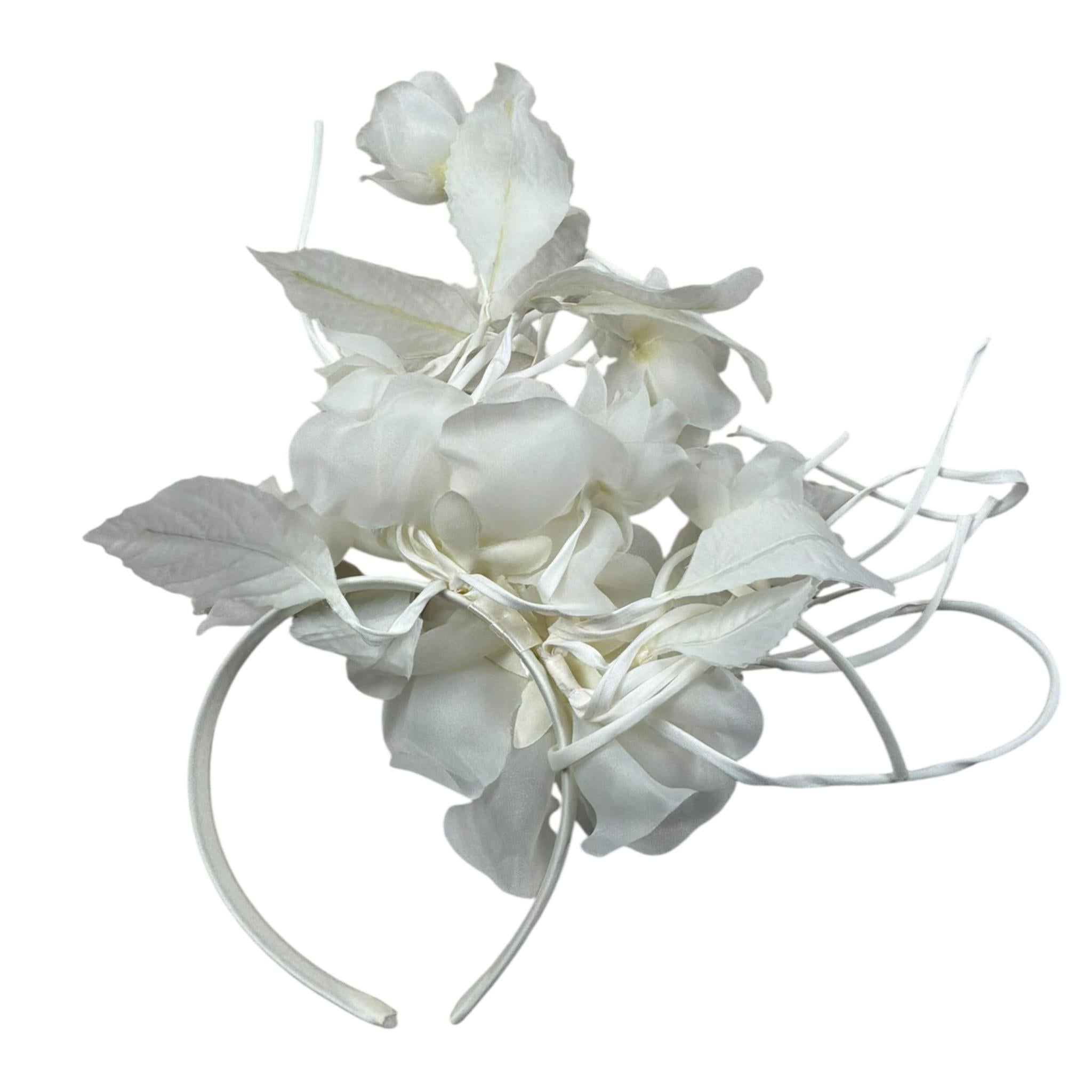 Les Gamins Cerchietto Tinta Unita con Applicazioni per Bambina 707022 PANNA LES GAMINS 