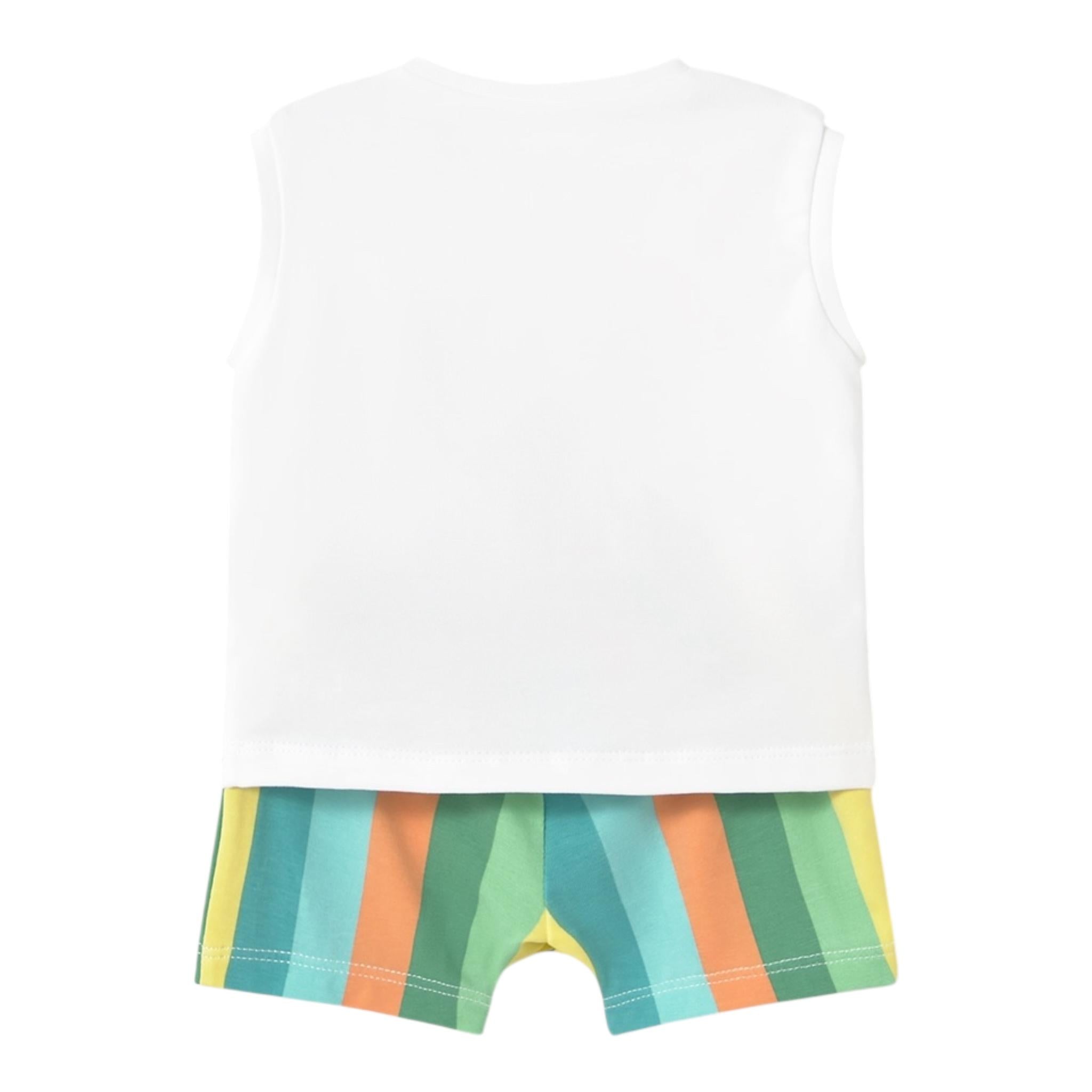 Mayoral Completo 2 Pezzi Canotte-Bermuda per Neonato COMPM BIANCO MAYORAL 