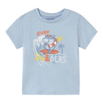 Mayoral T-Shirt Girocollo Tinta Unita con Stampa per Neonato 1065XX AZZURRO MAYORAL 