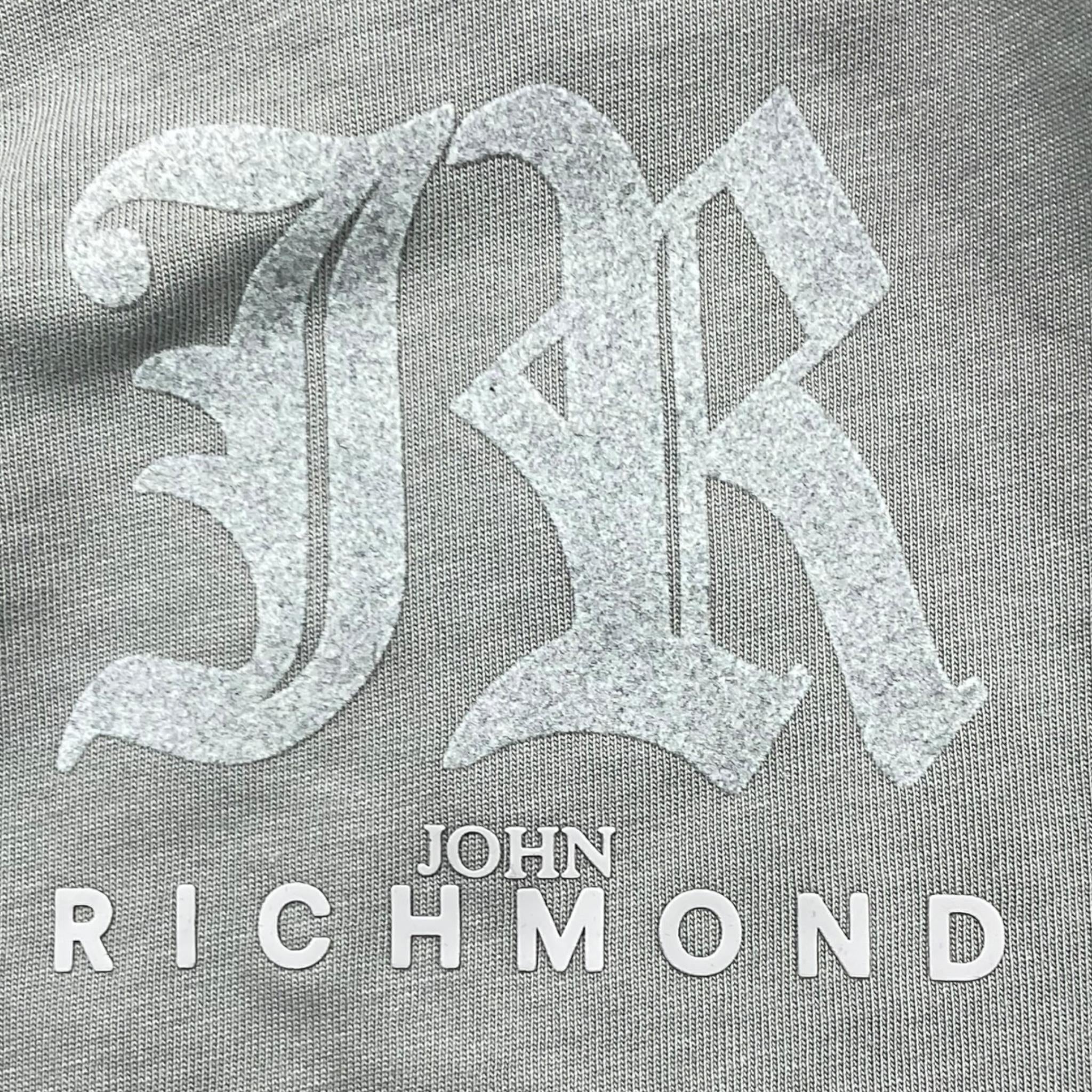 JOHN RICHMOND shirt girocollo tinta unita con stampa logo Grigio per Neonato RIA25004TS GRIGIO JOHN RICHMOND 