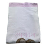 Le Bebe Copert A Tinta Unita con Ricamo per Neonata LBG6314 BIANCO LE BEBE 