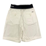 Emporio Armani Bermuda Tinta Unita Con Elastico In Vita Panna Per Bambino
