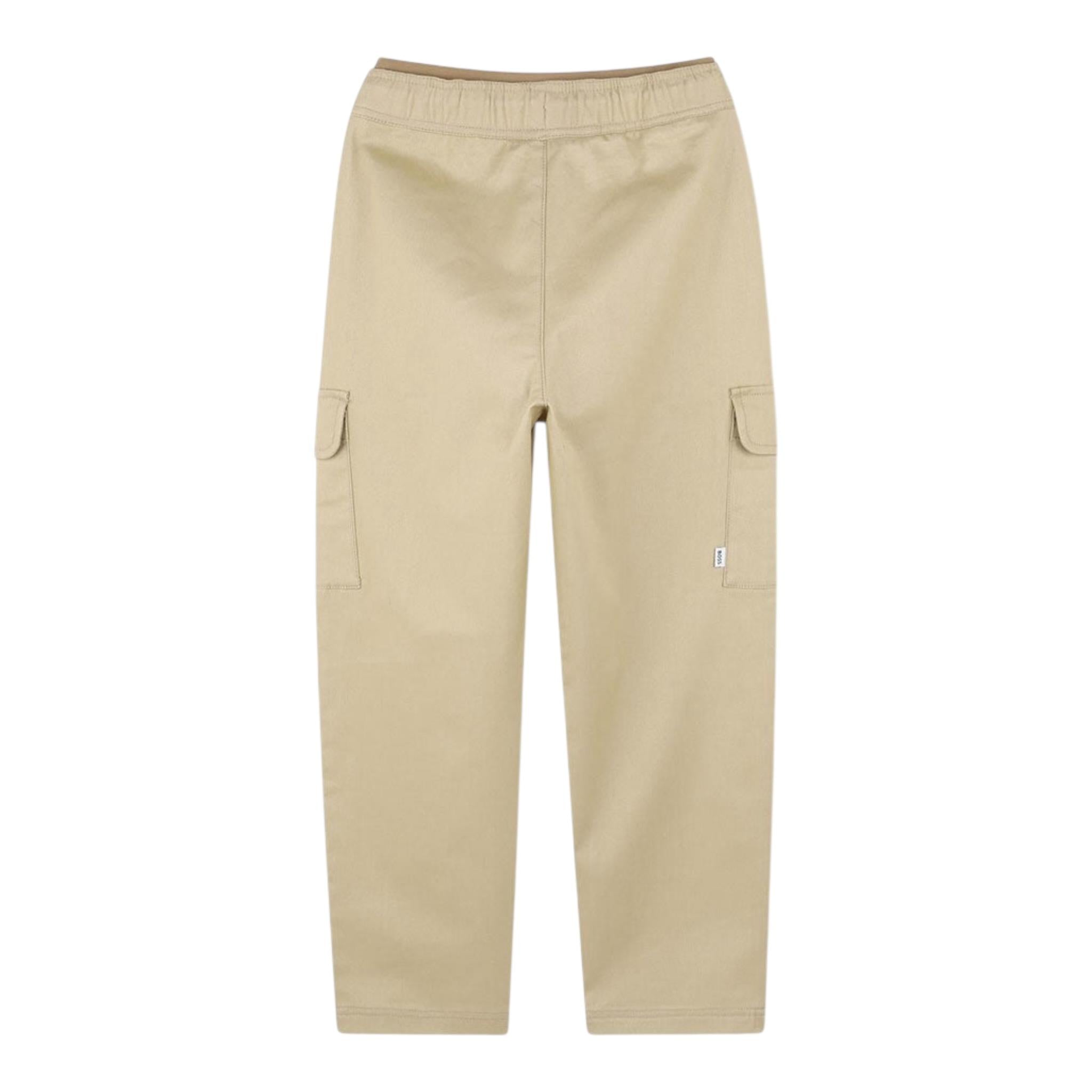 Boss Pantalone Tinta Unita con Elastico In Vita per Bambino J51979X BEIGE BOSS 