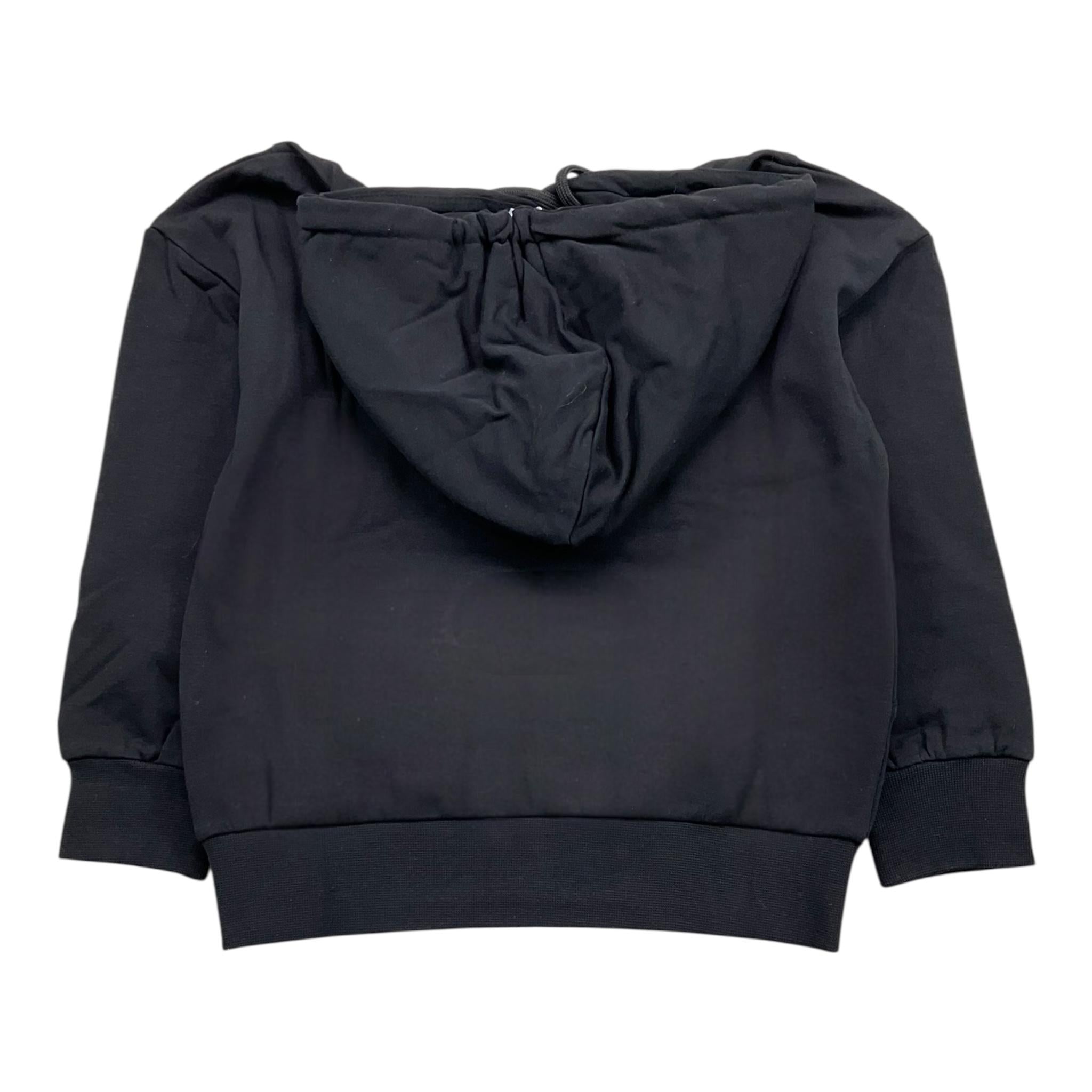 FREDDY felpa tinta unita con cappuccio e stampa Nero per Bambina FR1817 NERO FREDDY 