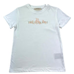 Trussardi T-Shirt Girocollo Tinta Unita con Logo per Bambina TGP26061TS BIANCO TRUSSARDI 