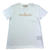 Trussardi T-Shirt Girocollo Tinta Unita con Logo per Bambina TGP26061TS BIANCO TRUSSARDI 