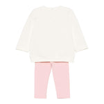 LIU JO completo 2pz felpa-leggins bicolore Bianco/rosa per Neonata HF4037F0939 BIANCO/ROSA LIU JO 
