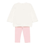 LIU JO completo 2pz felpa-leggins bicolore Bianco/rosa per Neonata HF4037F0939 BIANCO/ROSA LIU JO 
