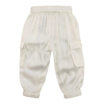 Liu Jo Pantalone Tinta Unita con Elastico In Vita per Bambina KA4024 BIANCO LIU JO 