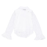 Twinset Set Camicia-Canotta tinta unita Traforata Bianco per Bambina 251GJ2QR0X BIANCO TWINSET 