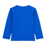 GUESS shirt girocollo tinta unita con stampa Cobalto per Neonato N4YI13K8HM4NX COBALTO GUESS 