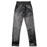 MARC ELLIS leggins in ecopelle tinta unita con elastico in vita  Nero per Bambina JMJPT00284X NERO MARC ELLIS 