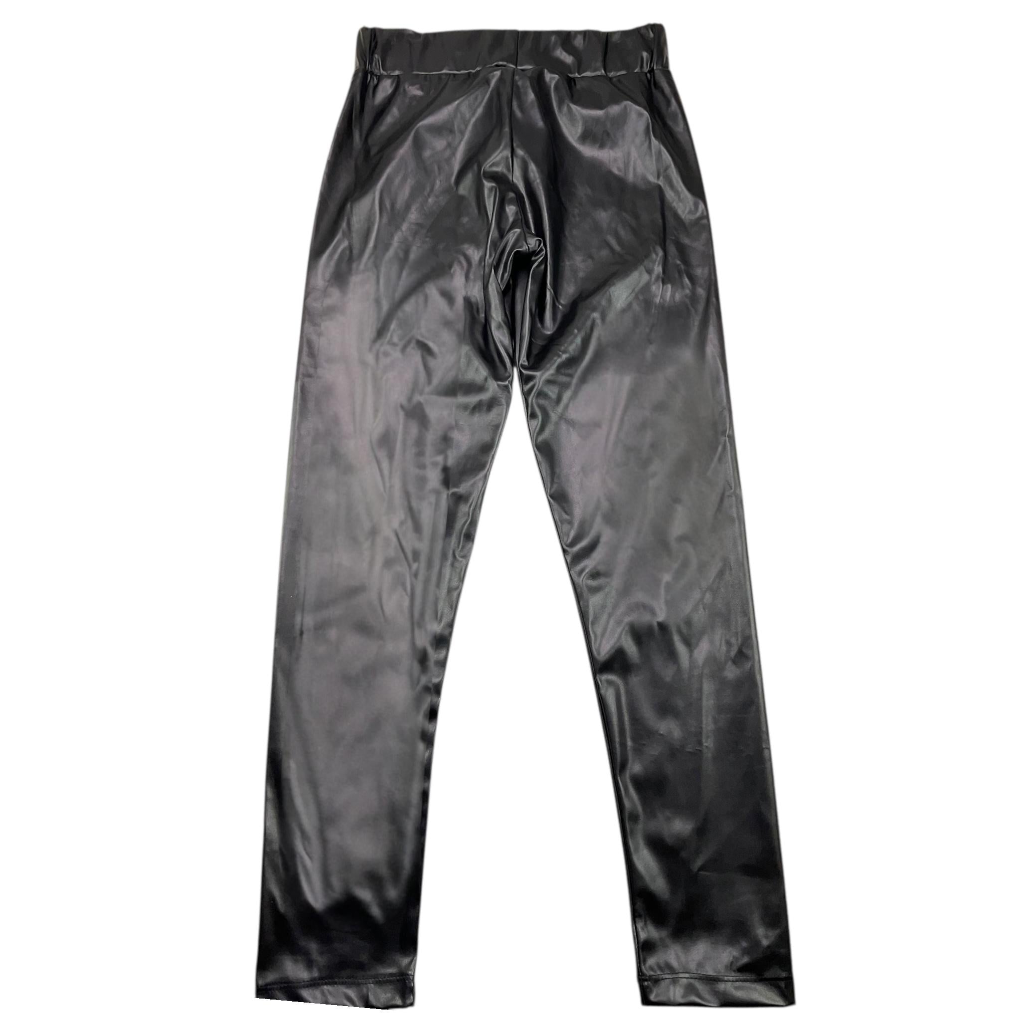 MARC ELLIS leggins in ecopelle tinta unita con elastico in vita  Nero per Bambina JMJPT00284X NERO MARC ELLIS 