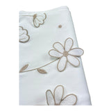 Le Bebe Coperta Tinta Unita con Ricami per Neonata LBG6307 BIANCO LE BEBE 