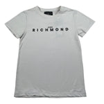 John Richmond T-Shirt Girocollo Tinta Unita con Logo per Bambino RBP26008TS GRIGIO JOHN RICHMOND 