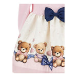 MONNALISA abito bicolore con stampa Bianco/rosa per Neonata 31D910 BIANCO/ROSA MONNALISA 