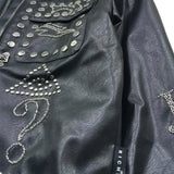 John Richmond Giubbino Ecopelle Tinta Unita con Borchie per Bambina RBP26174GB NERO JOHN RICHMOND 