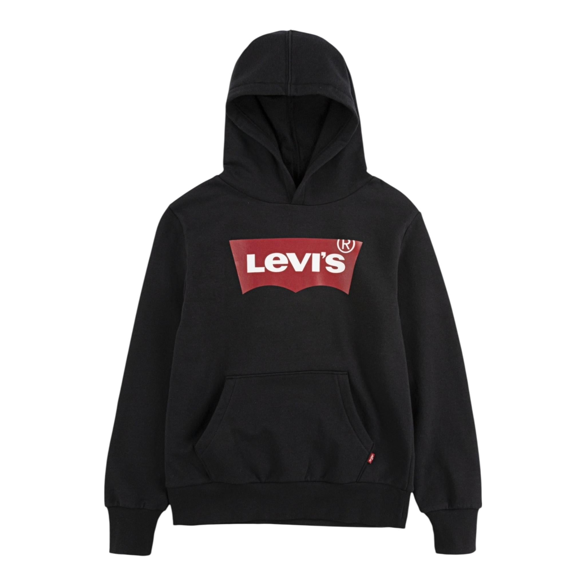 LEVI'S felpa chiusa con cappuccio tinta unita Nero per Bambino 8E8778J NERO LEVI'S 