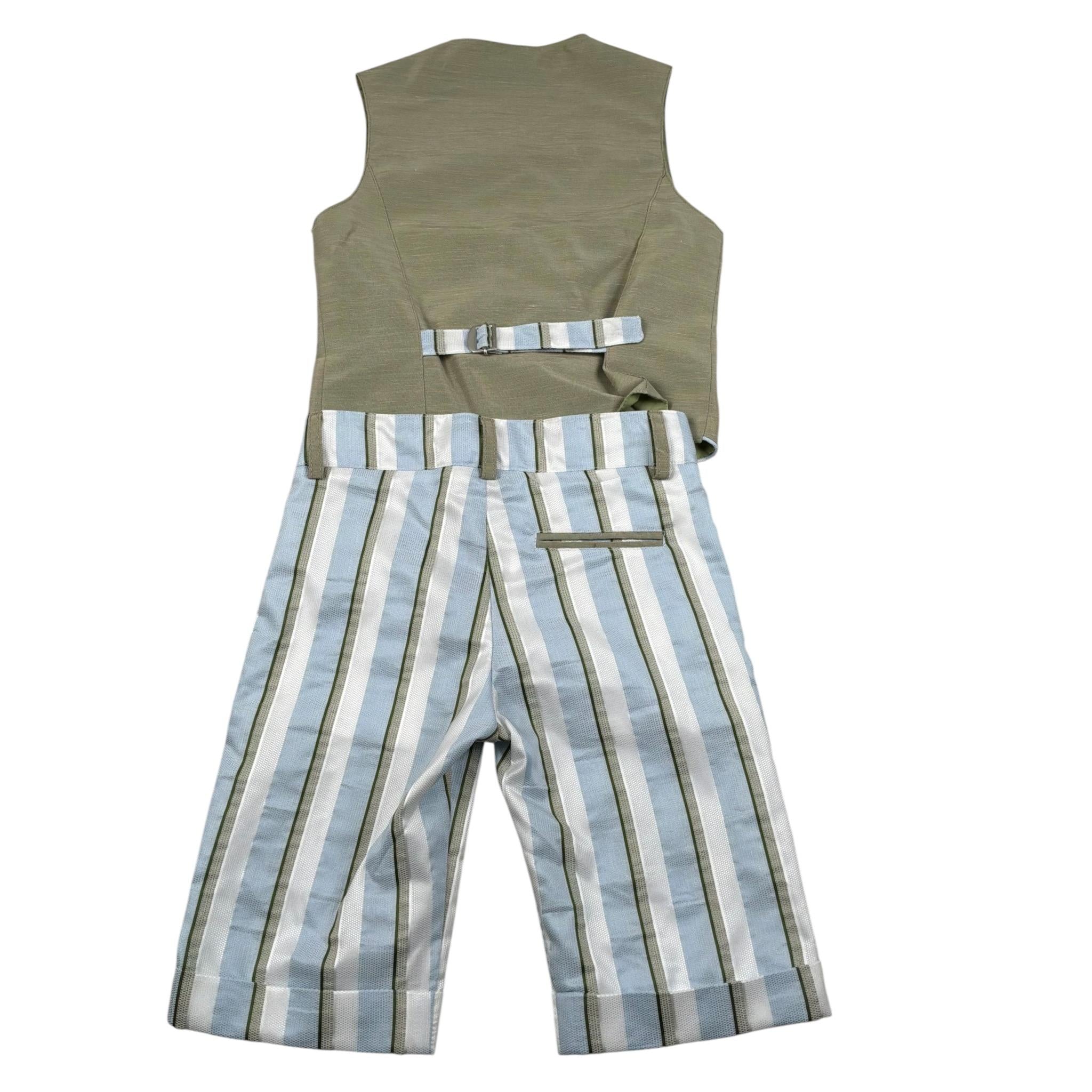 New Gereration Completo 2 Pezzi Gilet-Bermuda Verde per Bambino 51952 VERDE NEW GERERATION 