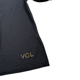 Vicolo T-Shirt Girocollo tinta unita con Logo Nero per Bambina 31460234 NERO VICOLO 