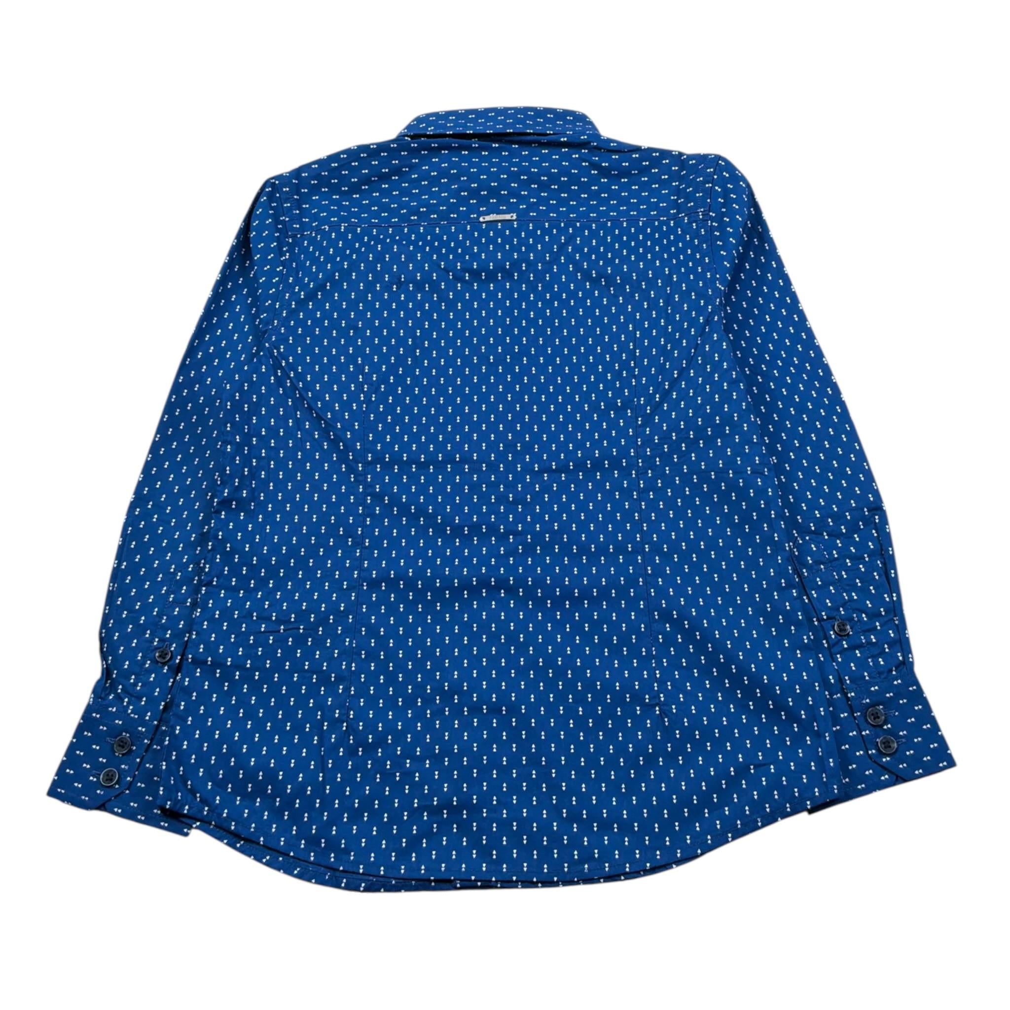 Antony Morato Camicia tinta unita Manica Lunga Blu per Bambino MKSL00257X BLU ANTONY MORATO 