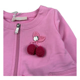 Liu Jo Felpa con Zip Tinta Unita con Ricamo per Neonata HA5084 ROSA LIU JO 