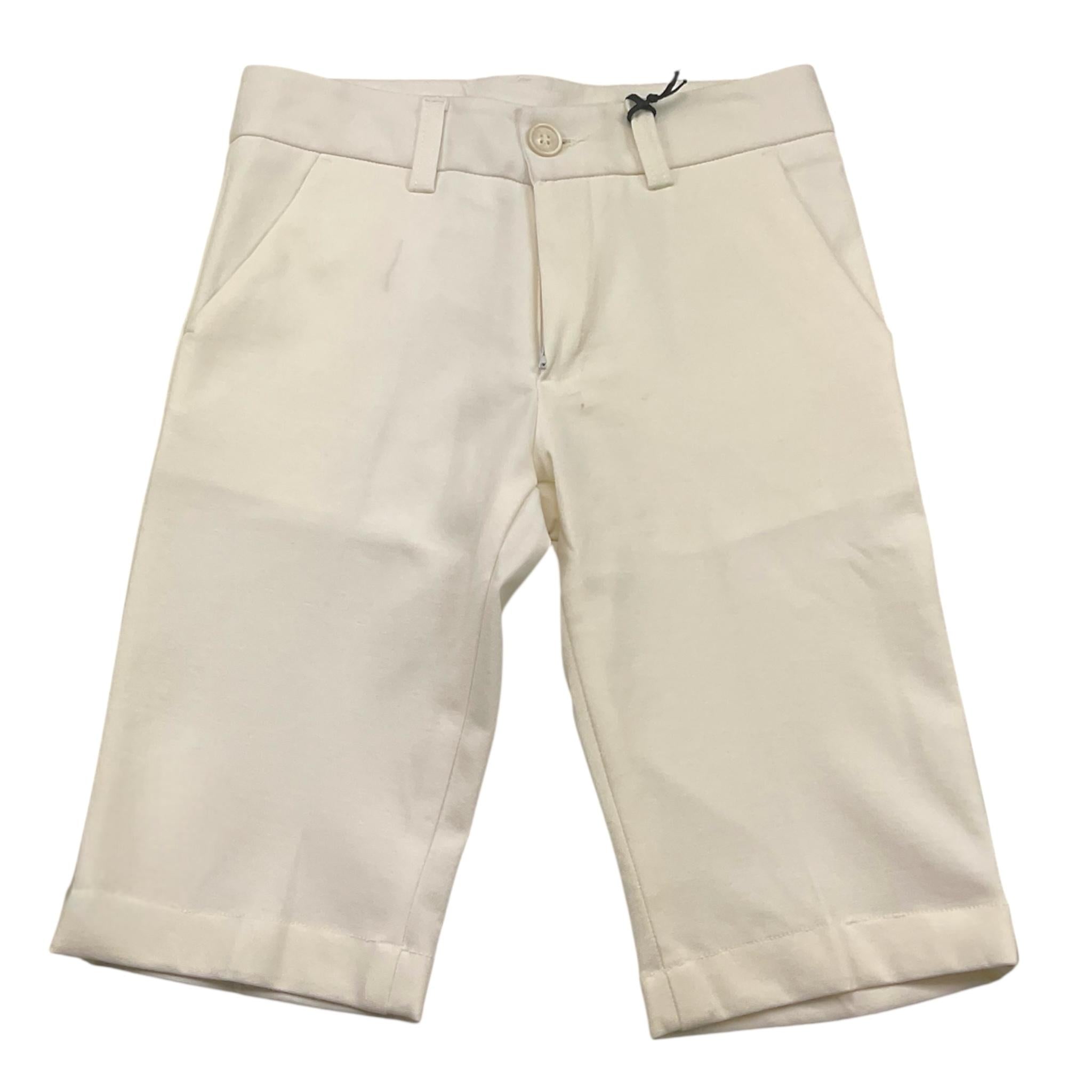 Emanuel Pris Bermuda Tinta Unita con Girovita Regolabile per Bambino EBM5109B BIANCO EMANUEL PRIS 