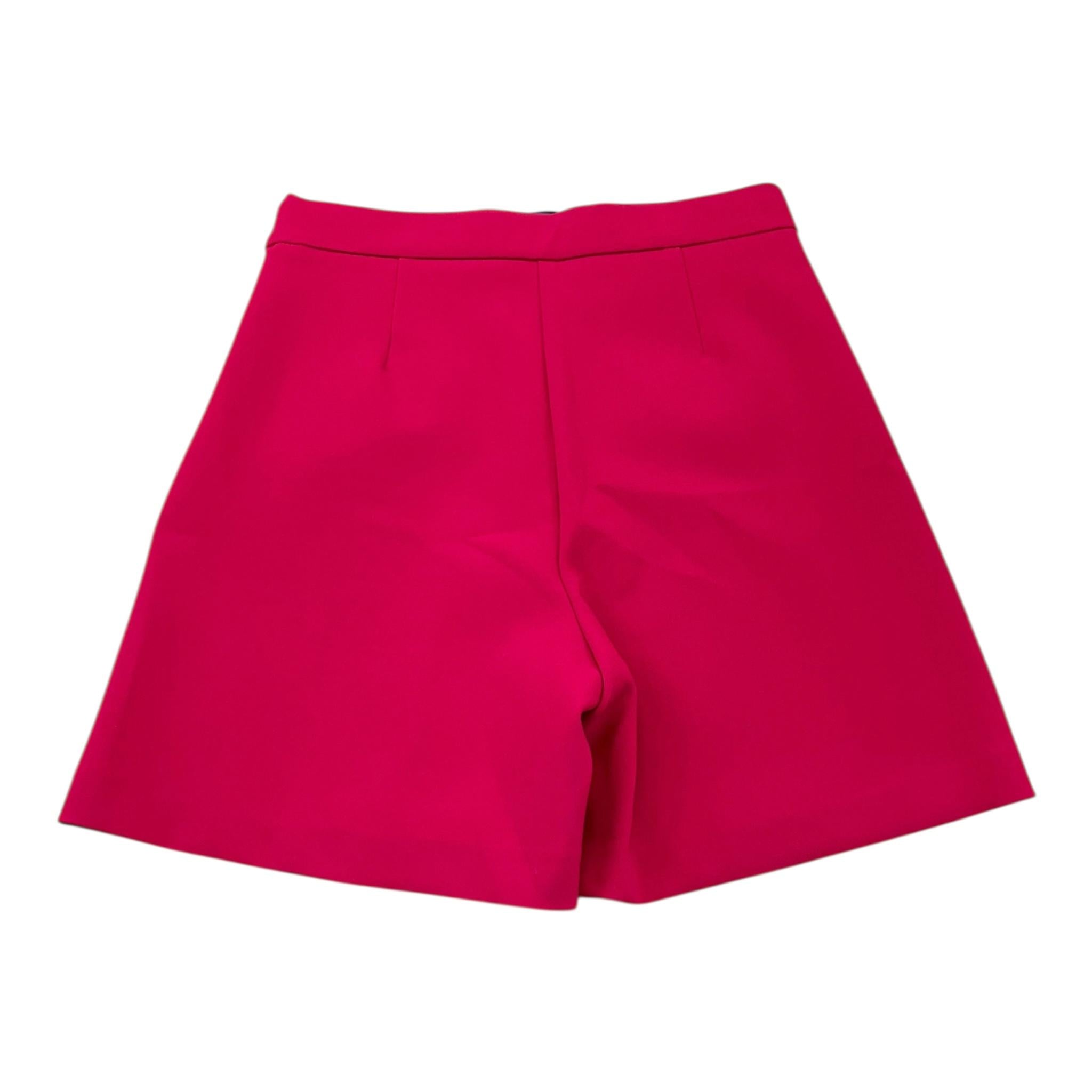 SIMONETTA short tinta unita con girovita regolabile Fuxia per Bambina SV6A79 FUXIA SIMONETTA 