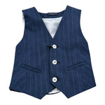 Emanuel Pris Gilet Tinta Unita per Bambino EPC2103B BLU EMANUEL PRIS 