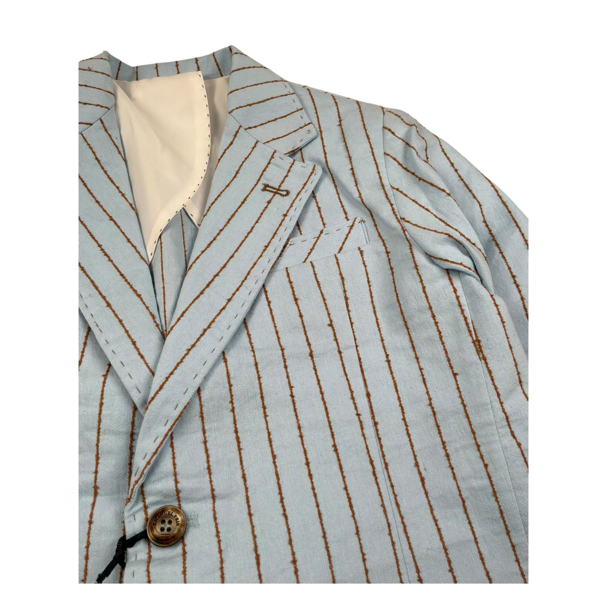 Emanuel Pris Giacca Tinta Unita per Bambino EGC1069R AZZURRO EMANUEL PRIS 