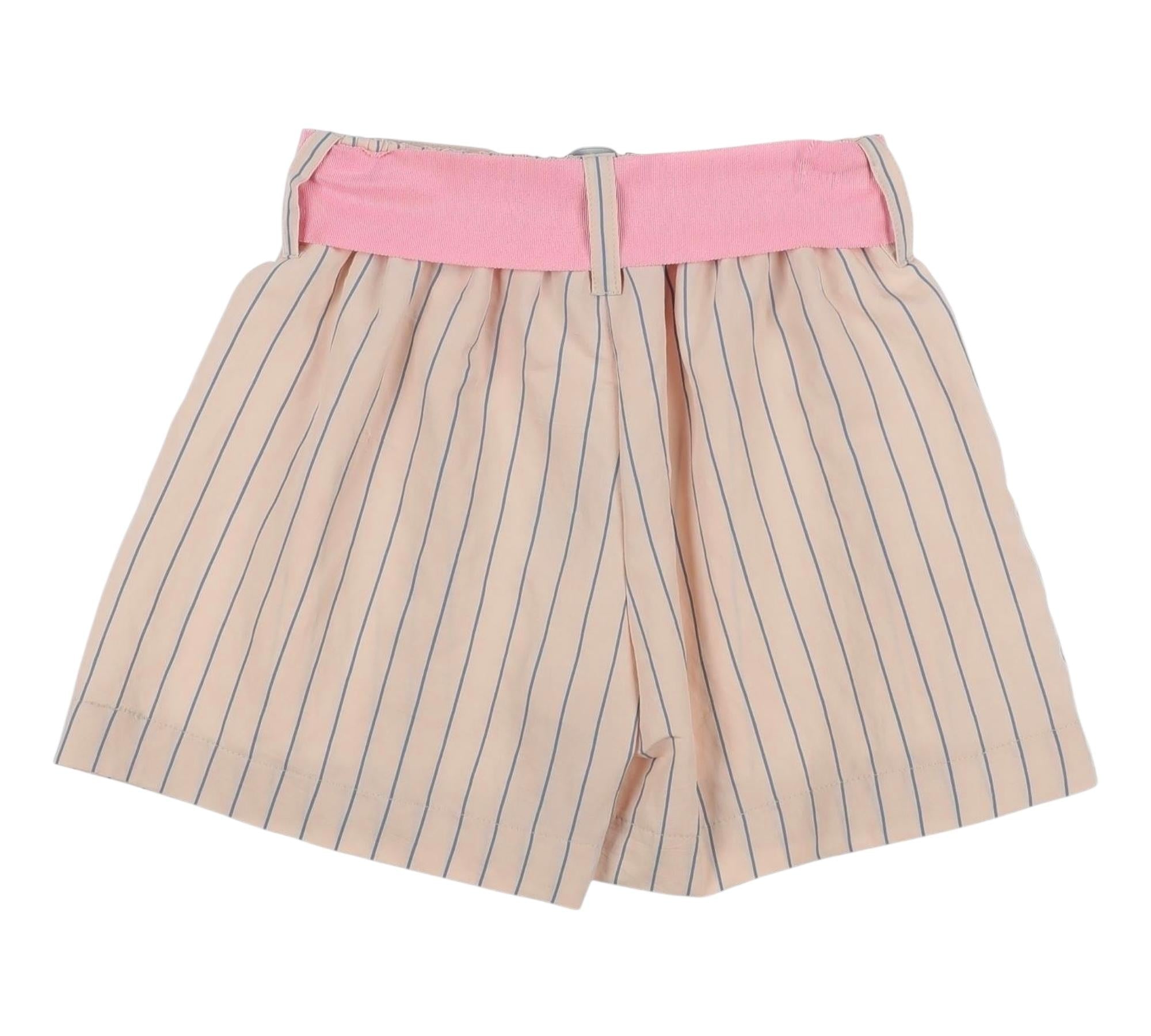 Monnalisa Short Tinta Unita con Cinturino per Bambina 419408 ROSA MONNALISA 