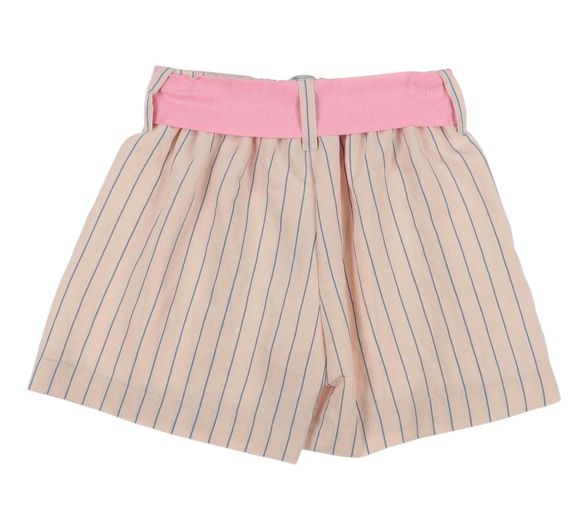 Monnalisa Short Tinta Unita con Cinturino per Bambina 419408 ROSA MONNALISA 