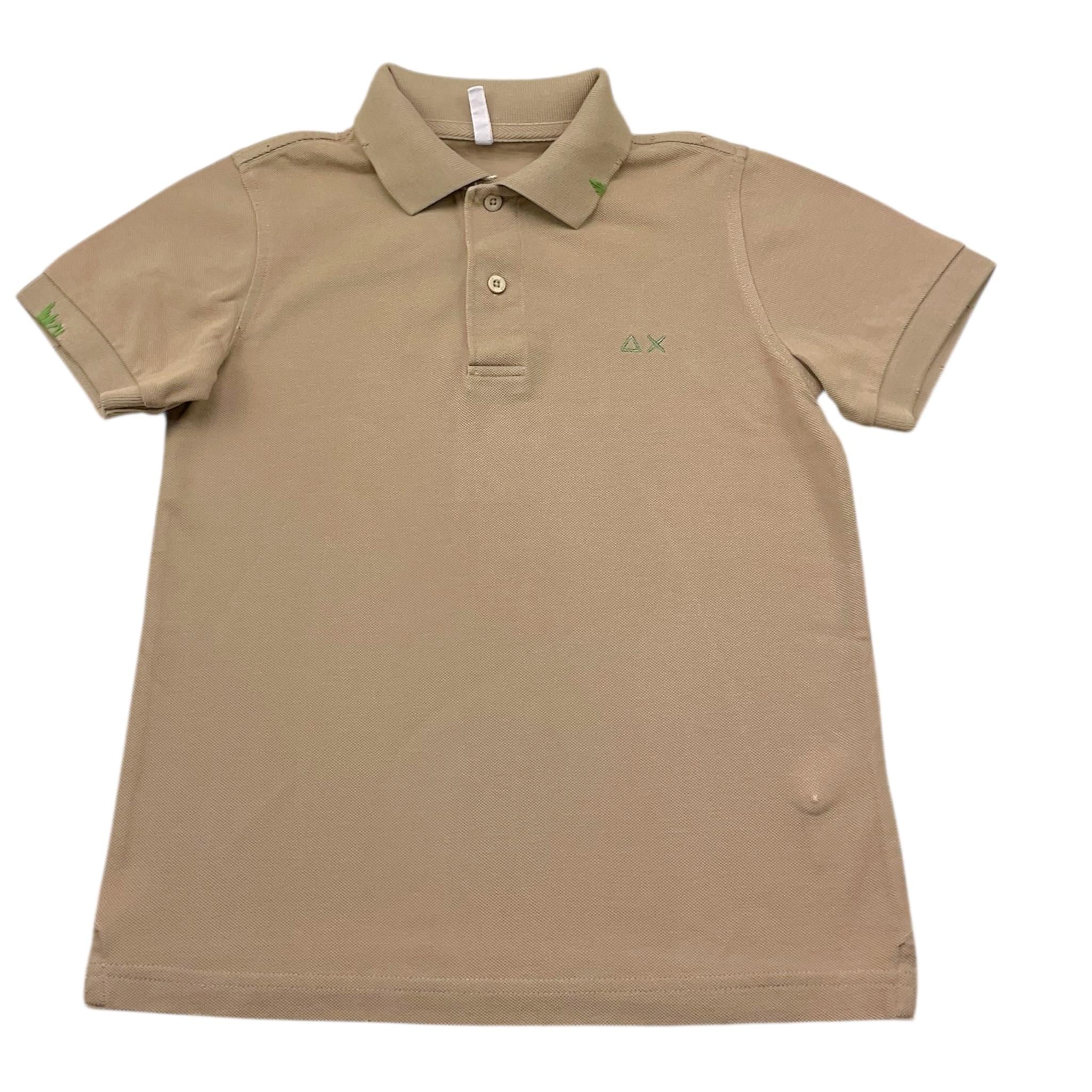 Sun68 Polo Mezza Manica Tinta Unita con Logo per Bambino A35301 BEIGE SUN68 